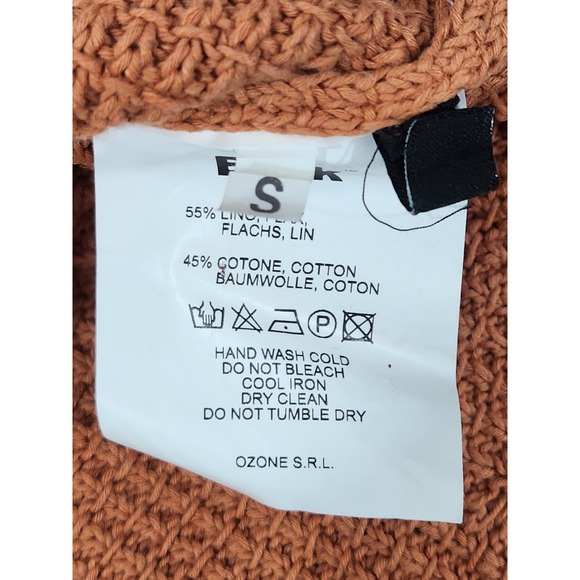 Bark Italy Designer Rare Knitted Linen Cotton‎ Jacket Size S Beige - Picture 7 of 7